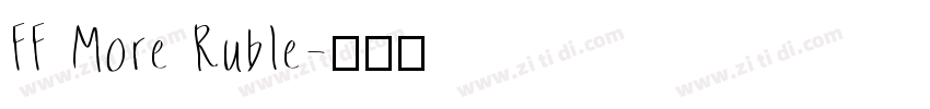FF More Ruble字体转换